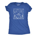 Optimistic By Nature Funny Nature Shirt Great Outdoors Wilderness Shirt Mountains Shirt Bear Shirts Camping Shirts Camper Gifts Graphic Tee – Feel-Good Design · Must-Have Style