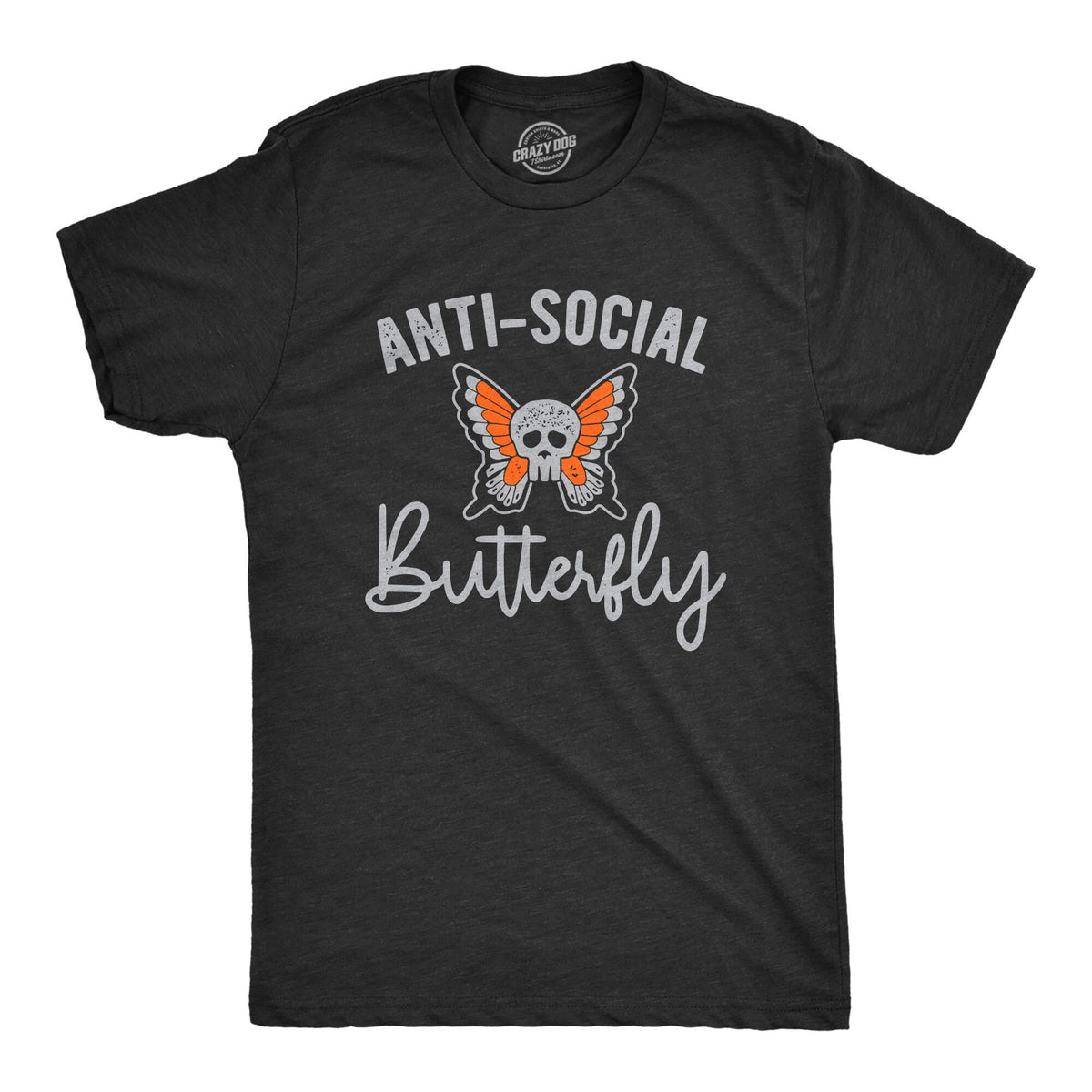 Funny AntiSocial Shirt Mens Hate People Shirt Introvert Shirt Rude Shirts I Hate People Anti Social Butterfly Skull Funny Shirts Graphic Tee – Cozy Vibes · Perfect For Daily Wear