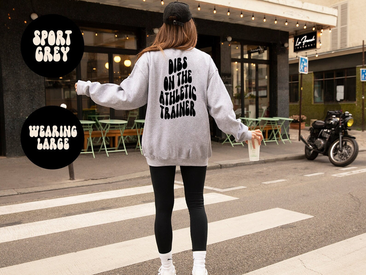 Athletic trainer Wife Husband Girlfriend Boyfriend BACK PRINT Sweatshirt Gifts Funny Sweater Shirt Jumper Men Women Him Her Sweatshirt – Warm & Stylish · High-Quality Print