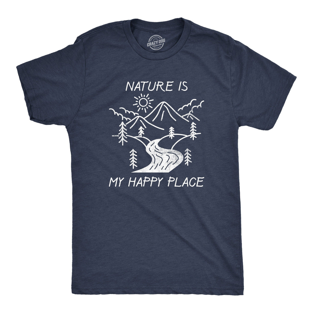 Nature Is My Happy Place Nature Shirts Tree Shirts Trees Great Outdoors Shirt Mountains Shirt Mens Wilderness Camping Shirts Graphic Tee – Easygoing Wear · Must-Have Style
