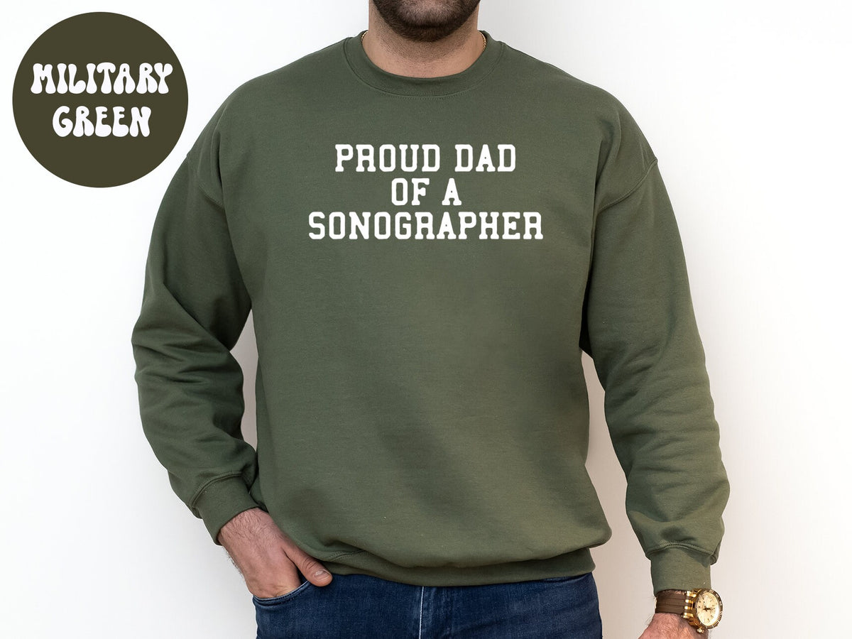 Sonographer Dad Sonography Sweatshirt Gifts Funny Sweater Shirt Jumper Men Women Him Her Sweatshirt – Bold Style · Great Gift For Fans
