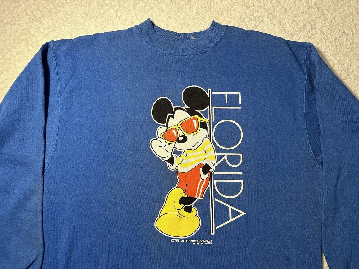 Vintage 1990s 1980s Mickey Walt Disney Florida Sunglasses Sweatshirt L NEW Sweatshirt – Cozy Vibes · Must-Have Style
