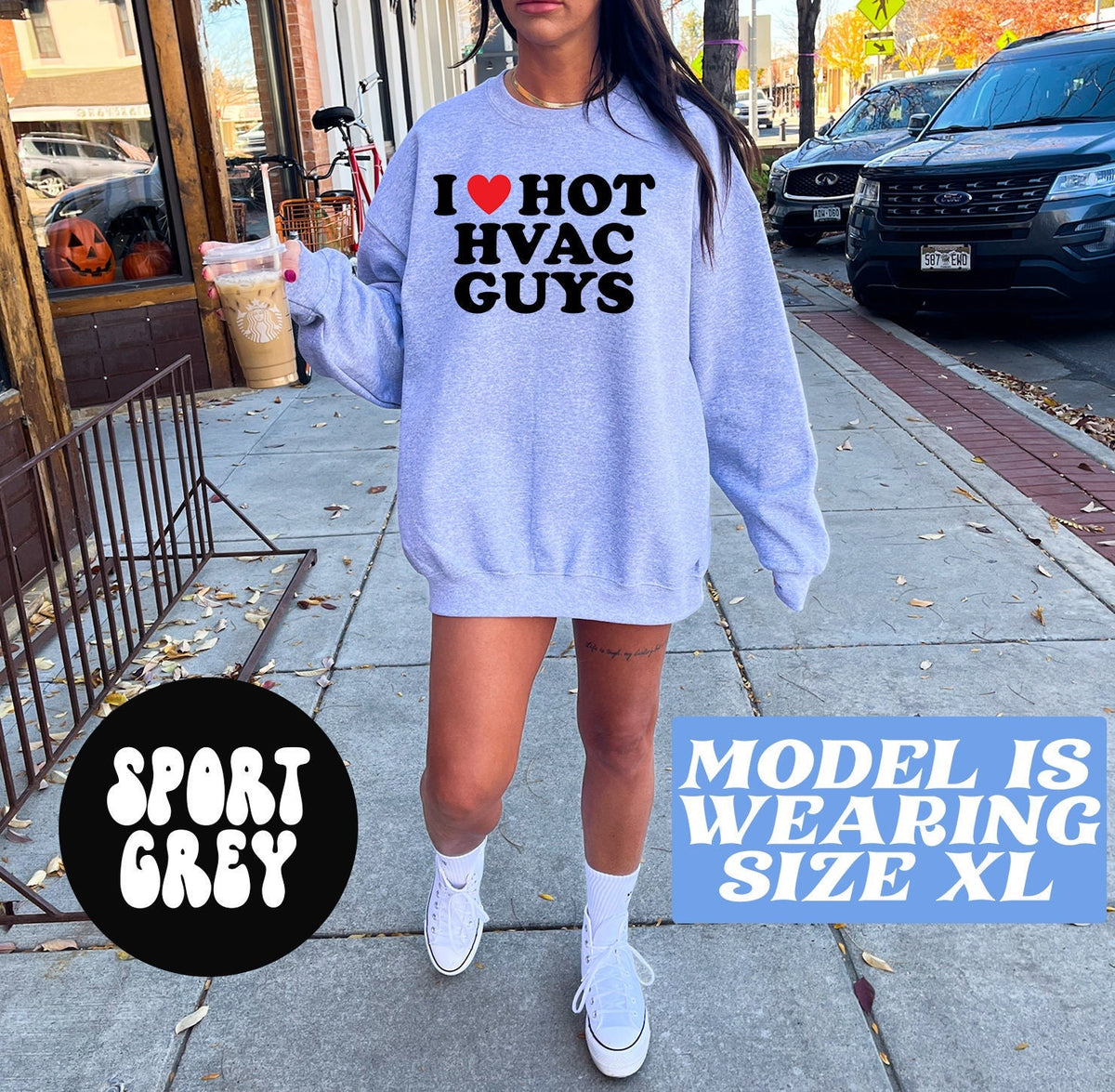HVAC Guy Technician Tech Wife Husband Boyfriend Girlfriend Sweatshirt Gifts Funny Sweater Shirt Jumper Men Women Him Her Sweatshirt – Premium Graphic · Top Pick For Any Outfit