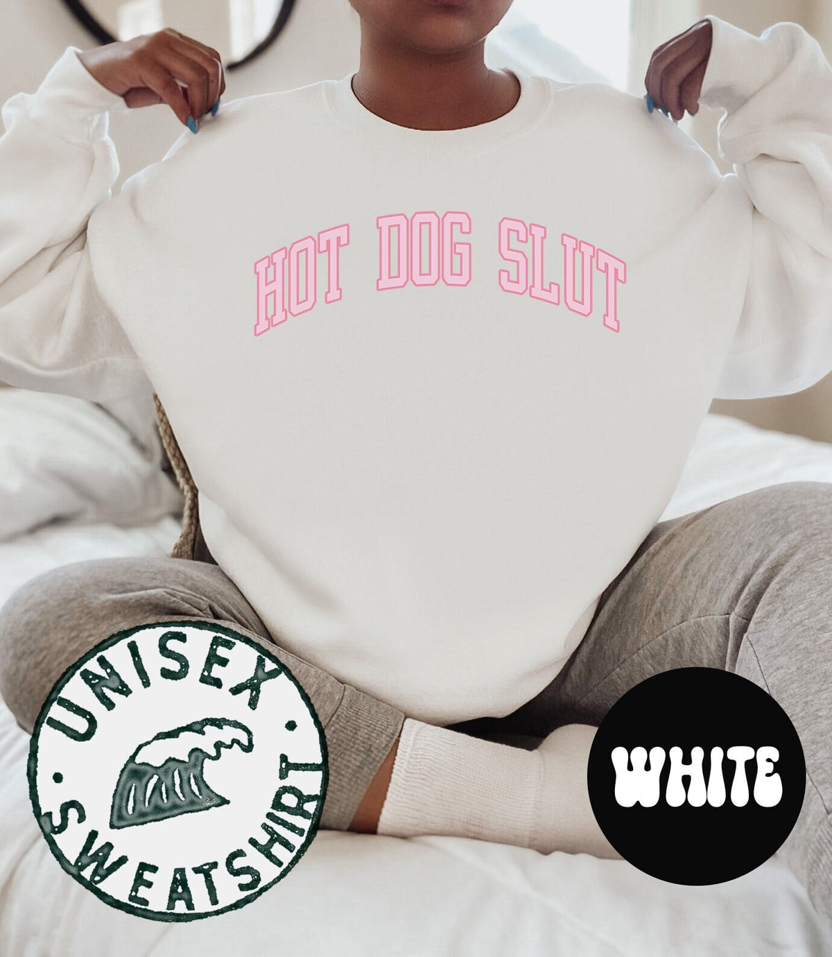 Hot Dog Slut Addict Lover Sweatshirt Gifts Funny Sweater Shirt Jumper Men Women Him Her Sweatshirt – Bold Style · High-Quality Print