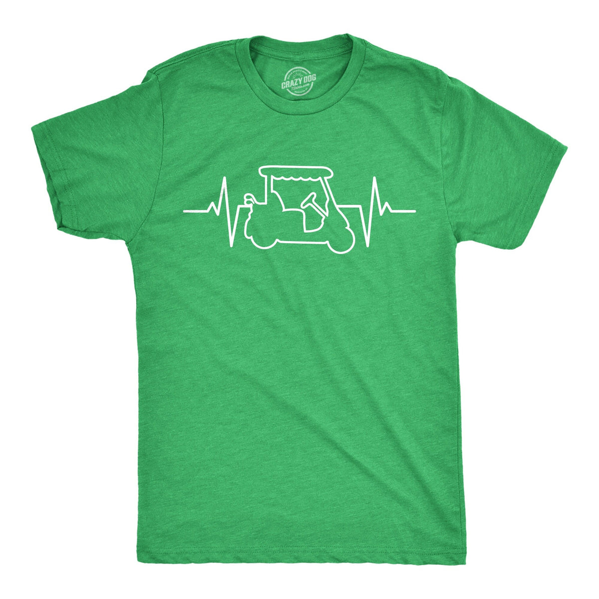 Funny Golf Shirt Golfing Shirts Dad Golfer Humor Funny Shirts Rude Offensive Gifts For Golfers Golf Cart Golf Cart Heartbeat Graphic Tee – Premium Graphic · Great Gift For Fans