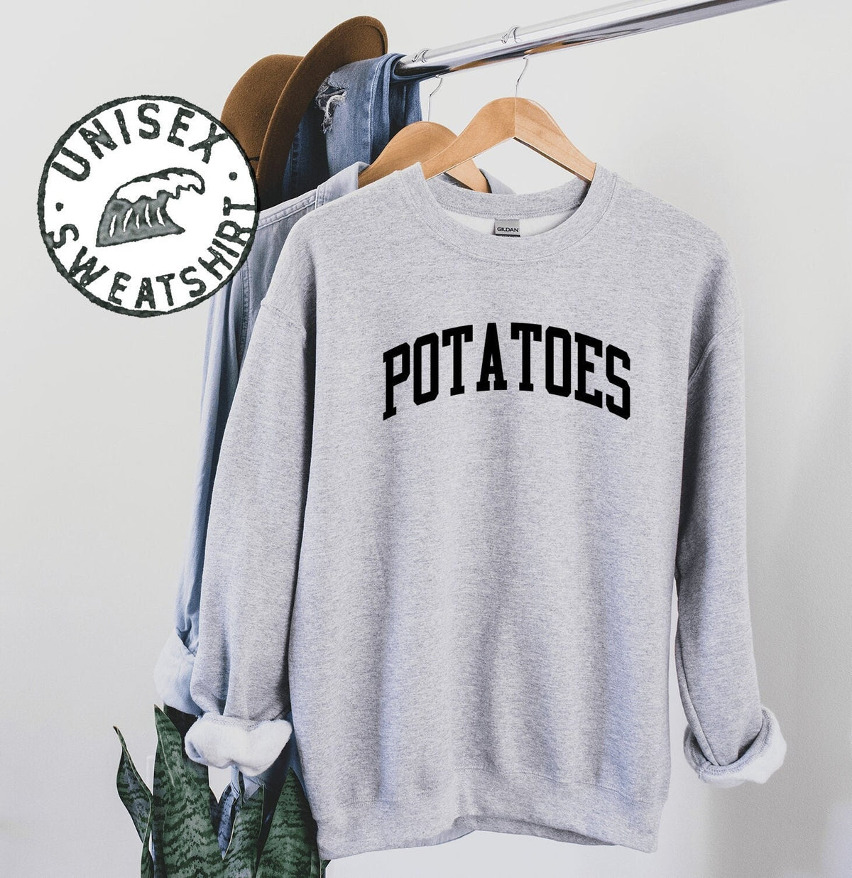 Potato Sweatshirt Gifts Funny Sweater Shirt Jumper Men Women Him Her Sweatshirt – Feel-Good Design · Trending Graphic Apparel