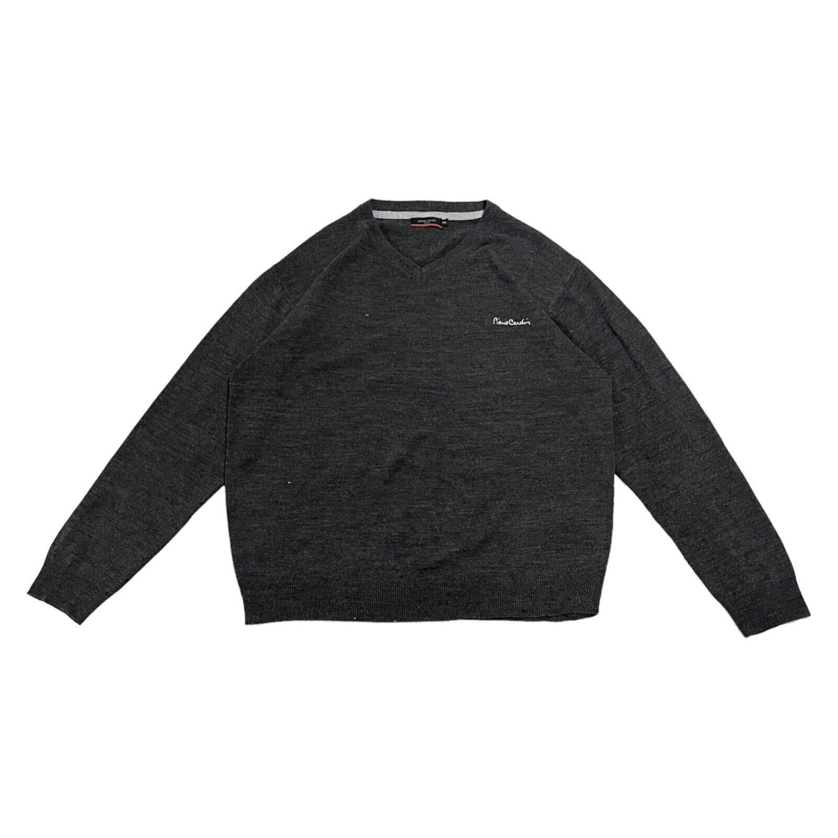 Pierre Cardin V Neck Knit Jumper Vintage High End Designer Sweater Grey VTG Graphic Tee – Cozy Vibes · Great Gift For Fans