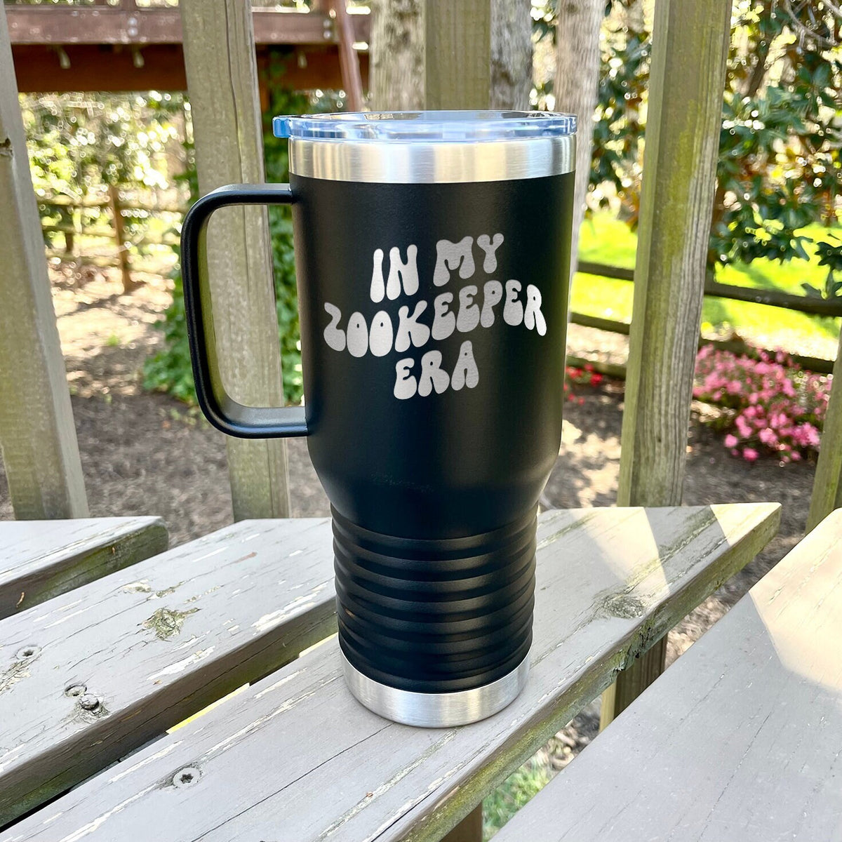 Zookeeper Tumbler Gifts With Handle 30oz 20oz Travel Coffee Cup Engraved Graphic Tee – Warm & Stylish · Trending Graphic Apparel