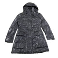 Peuterey Women39s Shiny Quilted Coat Vintage Designer Winter Grey Hoodie Padded Hoodie – Warm & Stylish · Perfect For Daily Wear