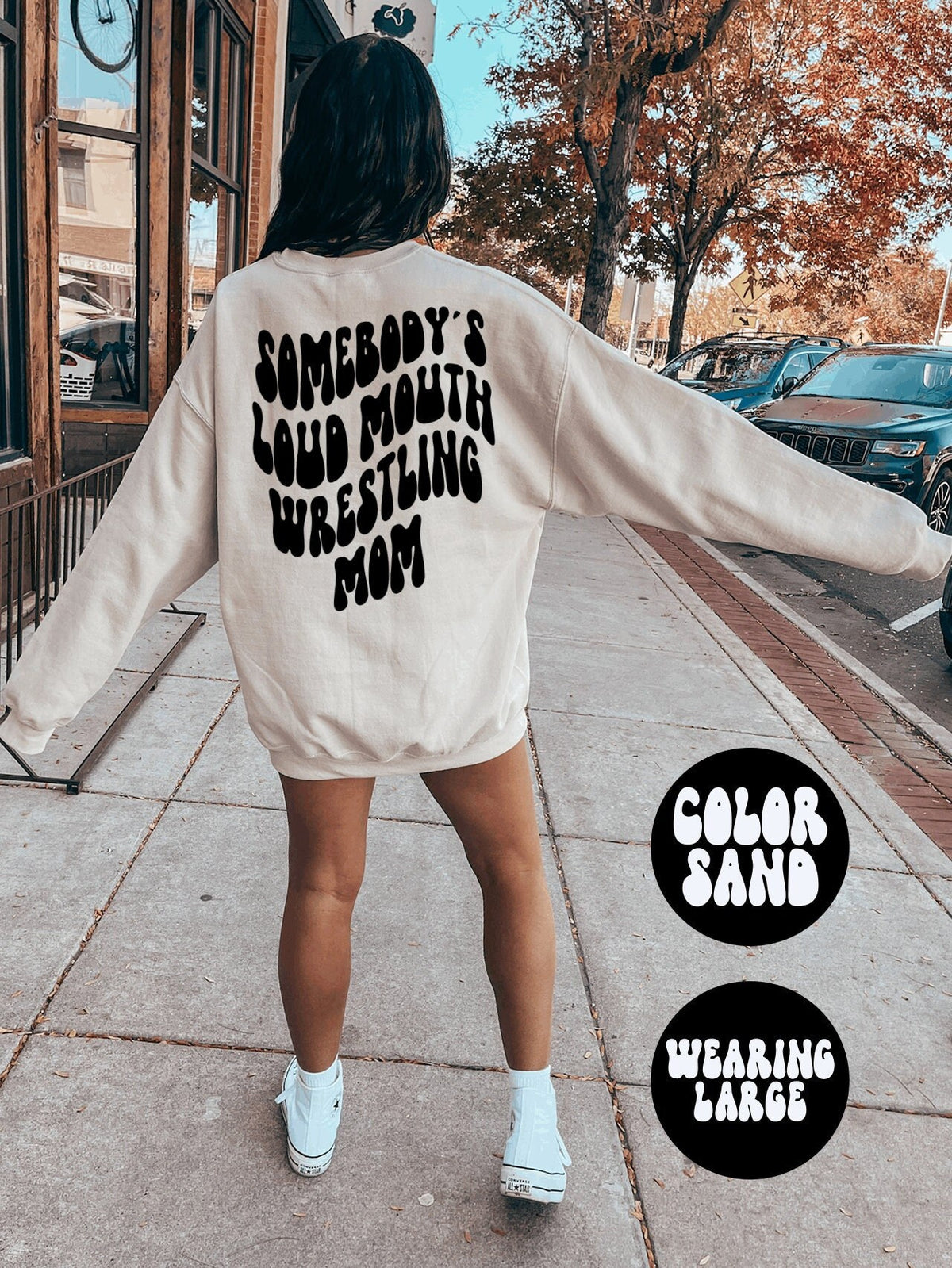 Wrestling Mom Mothers Day BACK PRINT Sweatshirt Gifts Funny Sweater Shirt Jumper Men Women Him Her Sweatshirt – Fan Favorite · Trending Graphic Apparel