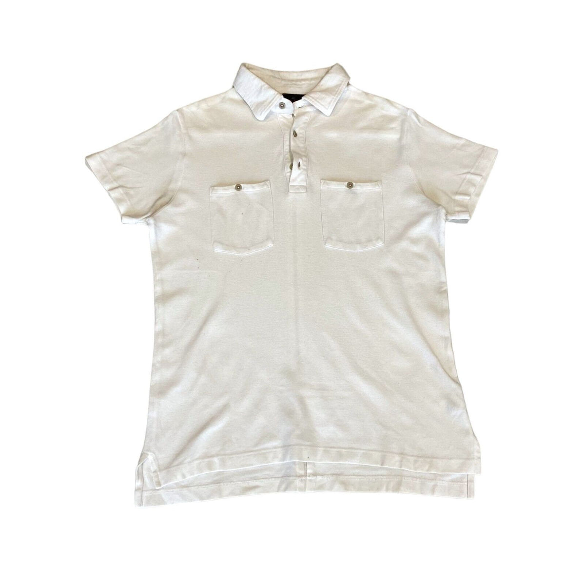 Etro 2 Pocket Cotton Polo Shirt Vintage Luxury High End Designer Top White VTG Graphic Tee – Aesthetic Look · Top Pick For Any Outfit