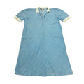 Gianni Versace Striped Cotton Polo Shirt Dress Vintage High End Designer Blue Graphic Tee – Aesthetic Look · High-Quality Print