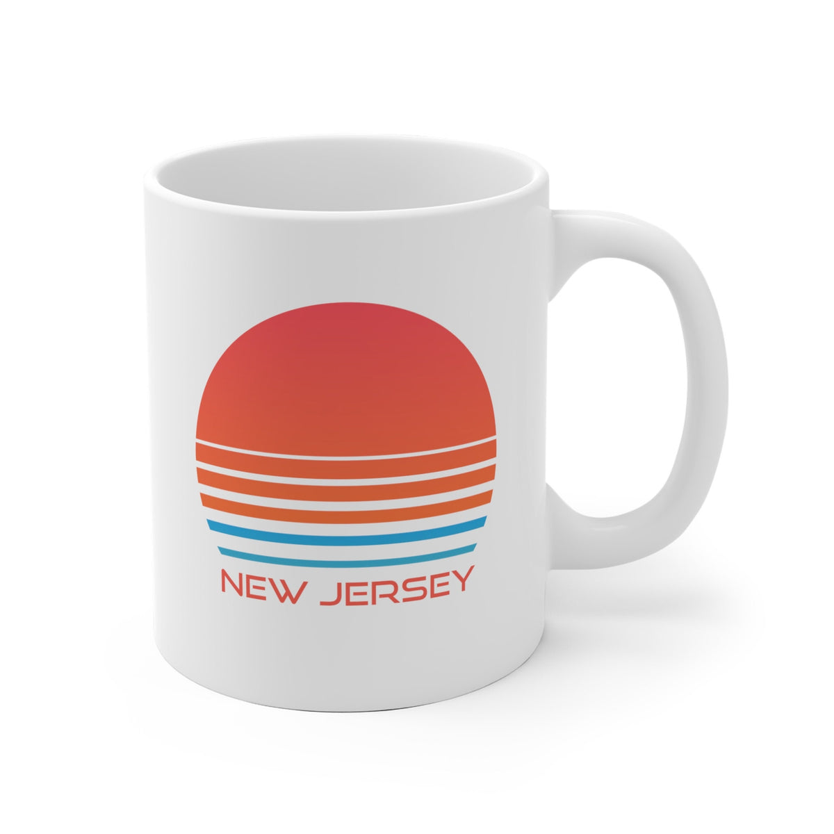 New Jersey Camp Mug Retro 80s Ceramic New Jersey Mug Personalization Available Jersey – Easygoing Wear · Must-Have Style