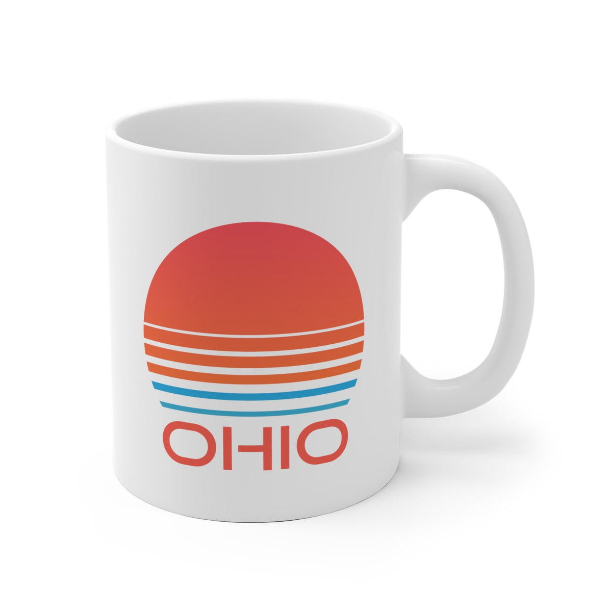 Ohio Camp Mug Retro 80s Ceramic Ohio Mug Personalization Available Graphic Tee – Bold Style · Perfect For Daily Wear