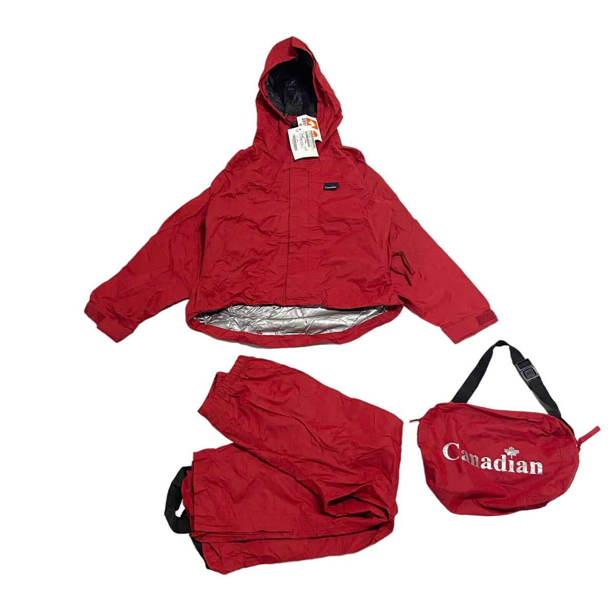 Canadian Kids Weatherproof Fold Away Rain Jacket Bottoms Vintage Hiking Red Graphic Tee – Premium Graphic · Perfect For Daily Wear