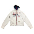 Zuelements Women39s Full Zip Hoodie Vintage High End Designer White Hoody VTG Hoodie – Soft Feel · Perfect For Daily Wear