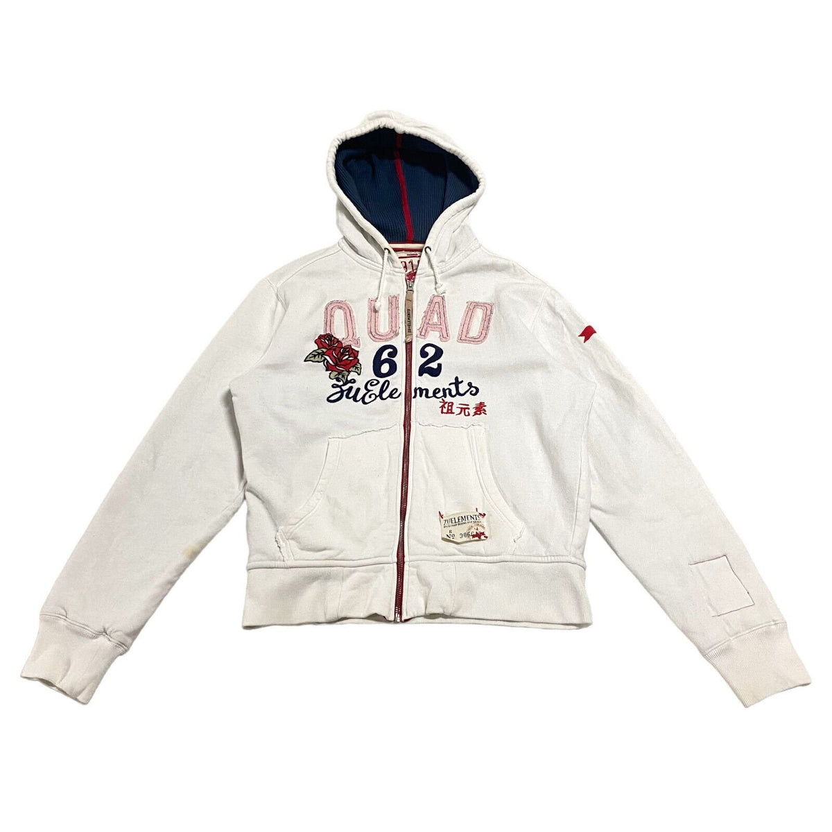 Zuelements Women39s Full Zip Hoodie Vintage High End Designer White Hoody VTG Hoodie – Soft Feel · Perfect For Daily Wear