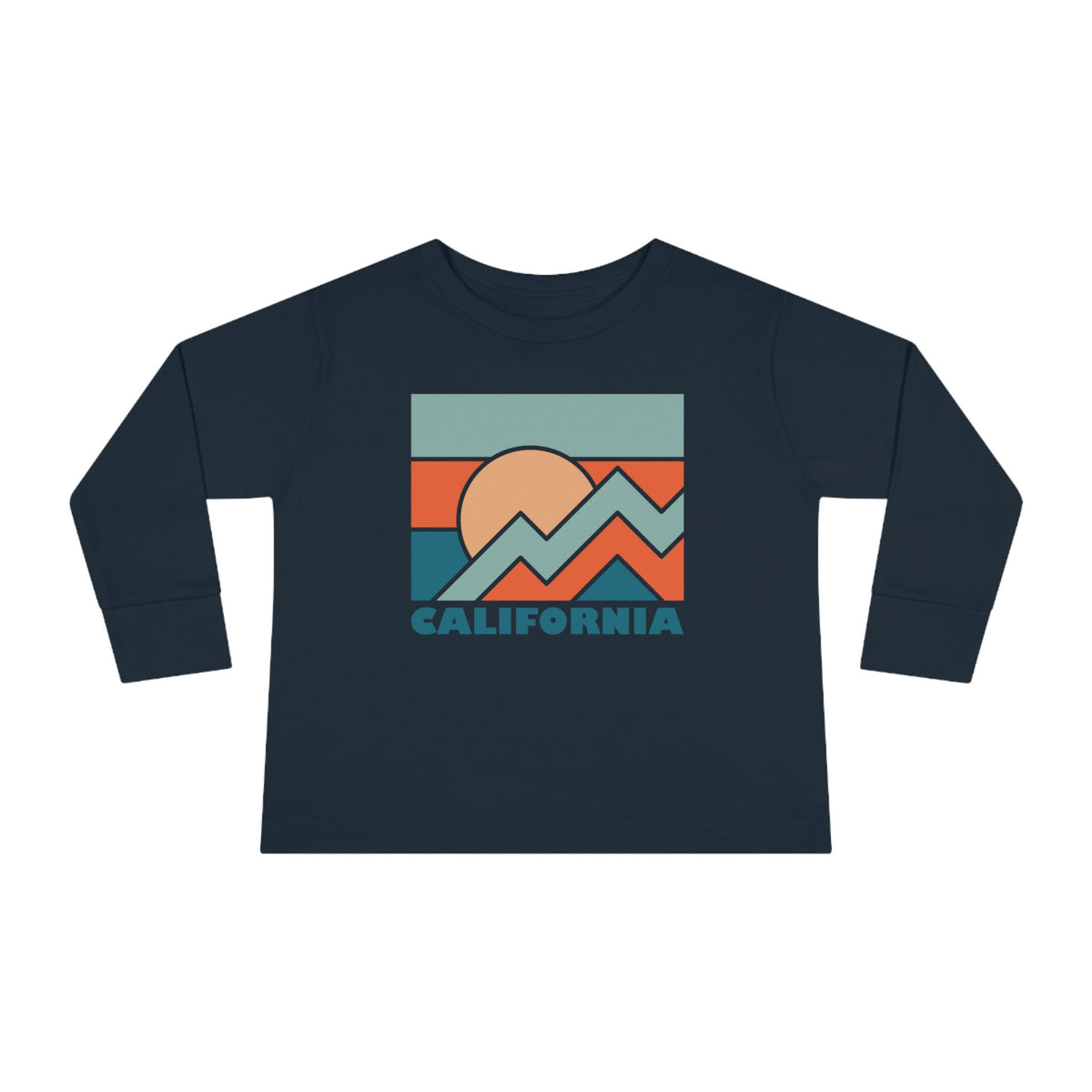 California Toddler Long Sleeve Shirt Retro Unisex Toddler California T Shirt Personalization Available Graphic Tee – Everyday Comfort · High-Quality Print