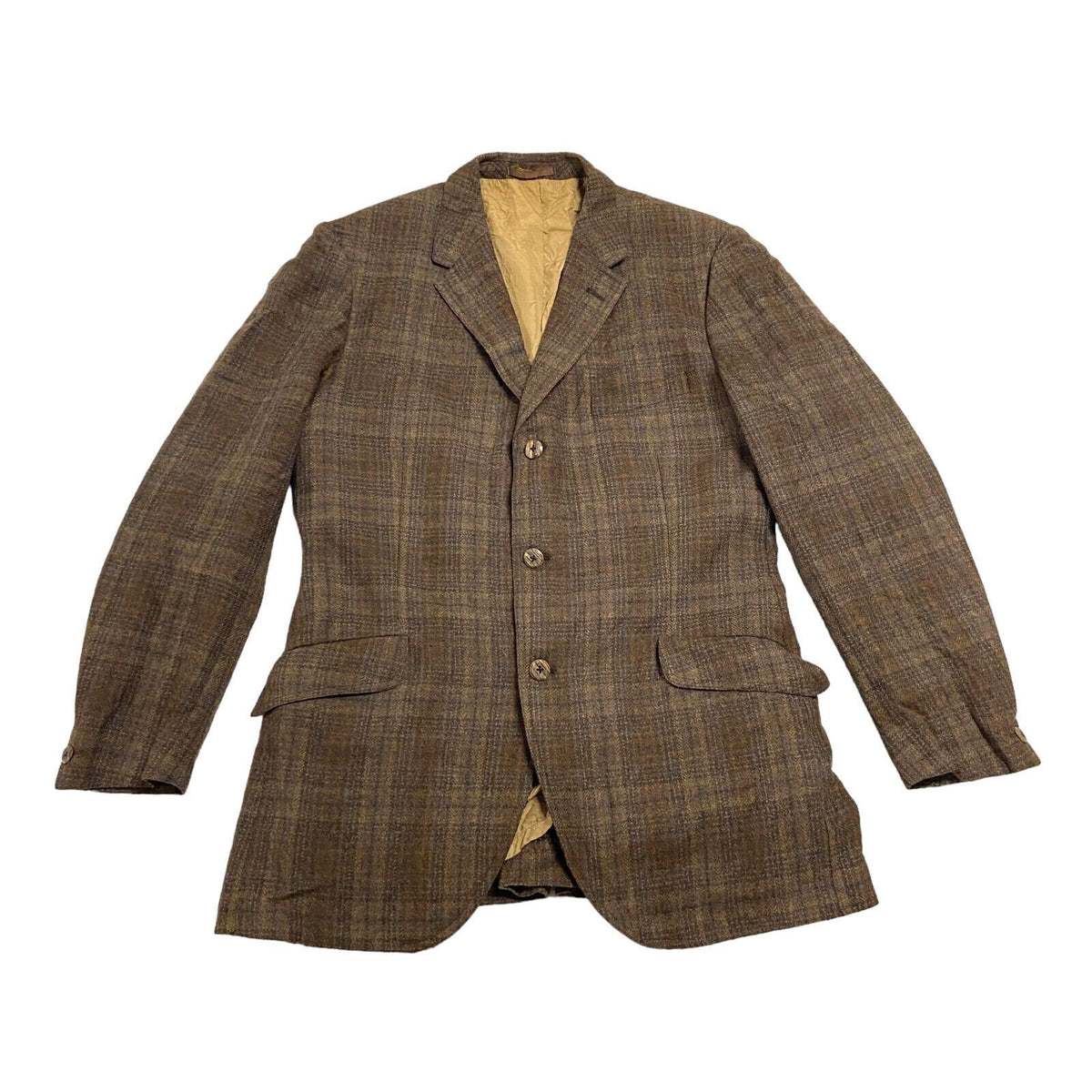 Jaeger 3 Button Wool Blazer Jacket Vintage High End Luxury Designer Brown Suit Graphic Tee – Bold Style · Trending Graphic Apparel