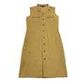 Ralph Lauren Sport Sleeveless Shirt Dress Vintage Luxury Designer Brown Beige Graphic Tee – Warm & Stylish · High-Quality Print