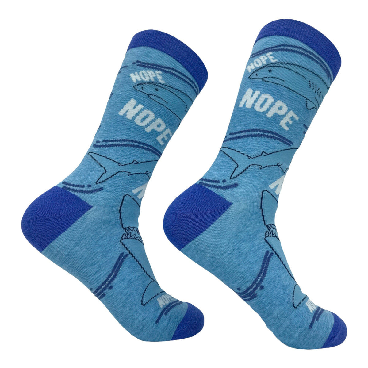 Nope Sharks Ocean Socks Beach Socks Cute Womens Socks Ocean Socks Novelty Socks Beach Scene Funny Socks Women No Thanks Sharks Graphic Tee – Easygoing Wear · Great Gift For Fans