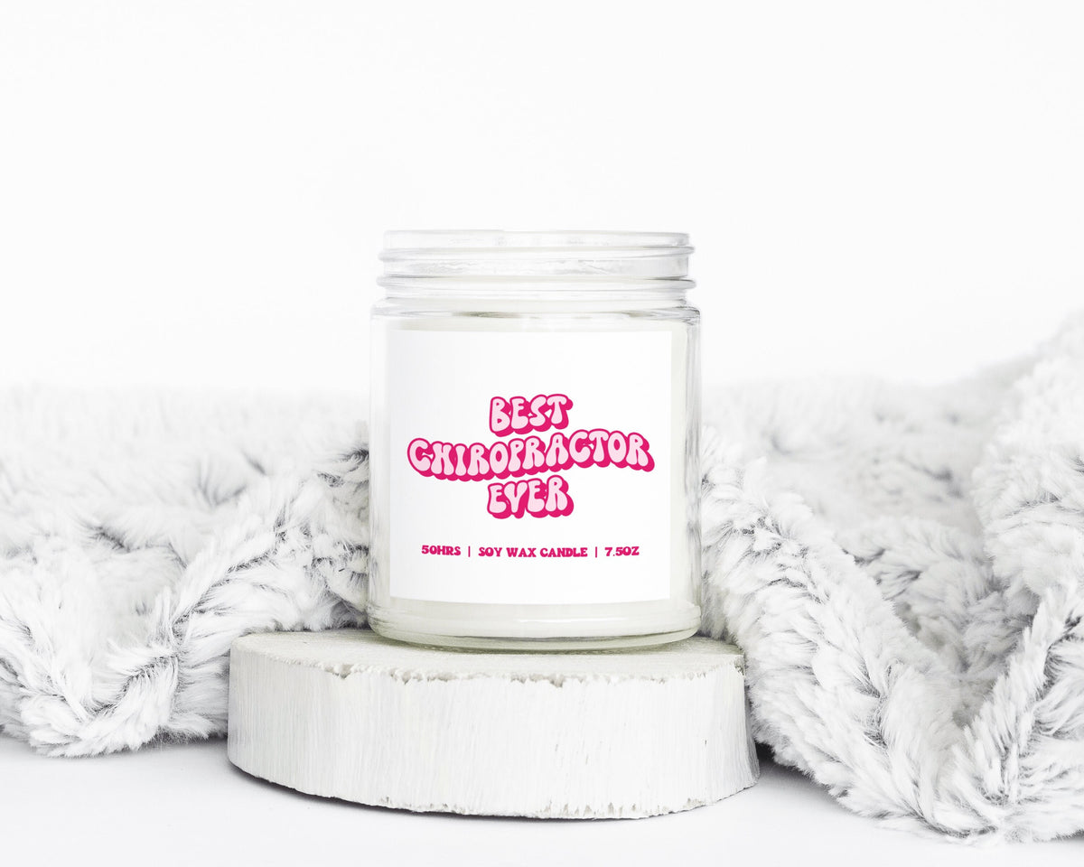 Chiropractor Chiropractic Graduation Gifts Funny Candle Housewarming Soy Wax Scented Decor Graphic Tee – Bold Style · Top Pick For Any Outfit