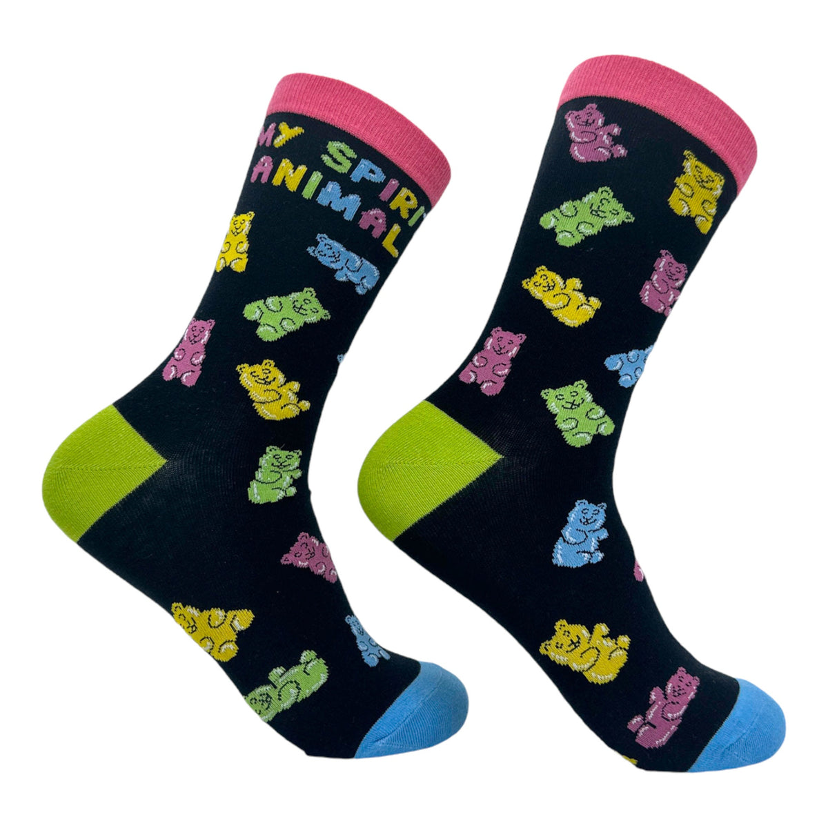 Spirit Animal Gummy Bear Gummy Bear Socks Cute Womens Socks Candy Socks Novelty Socks Neon Colors Funny Socks Women Graphic Tee – Aesthetic Look · Trending Graphic Apparel