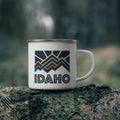 Idaho Camp Mug Retro Enamel Campfire Idaho Mug Personalization Available Graphic Tee – Premium Graphic · Top Pick For Any Outfit