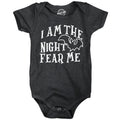 I Am The Night Fear Me Vampire Halloween Baby ROMPER Baby Halloween Costume Halloween Baby Shower Gift Halloween Clothes Bat Costumes Graphic Tee – Aesthetic Look · Perfect For Daily Wear