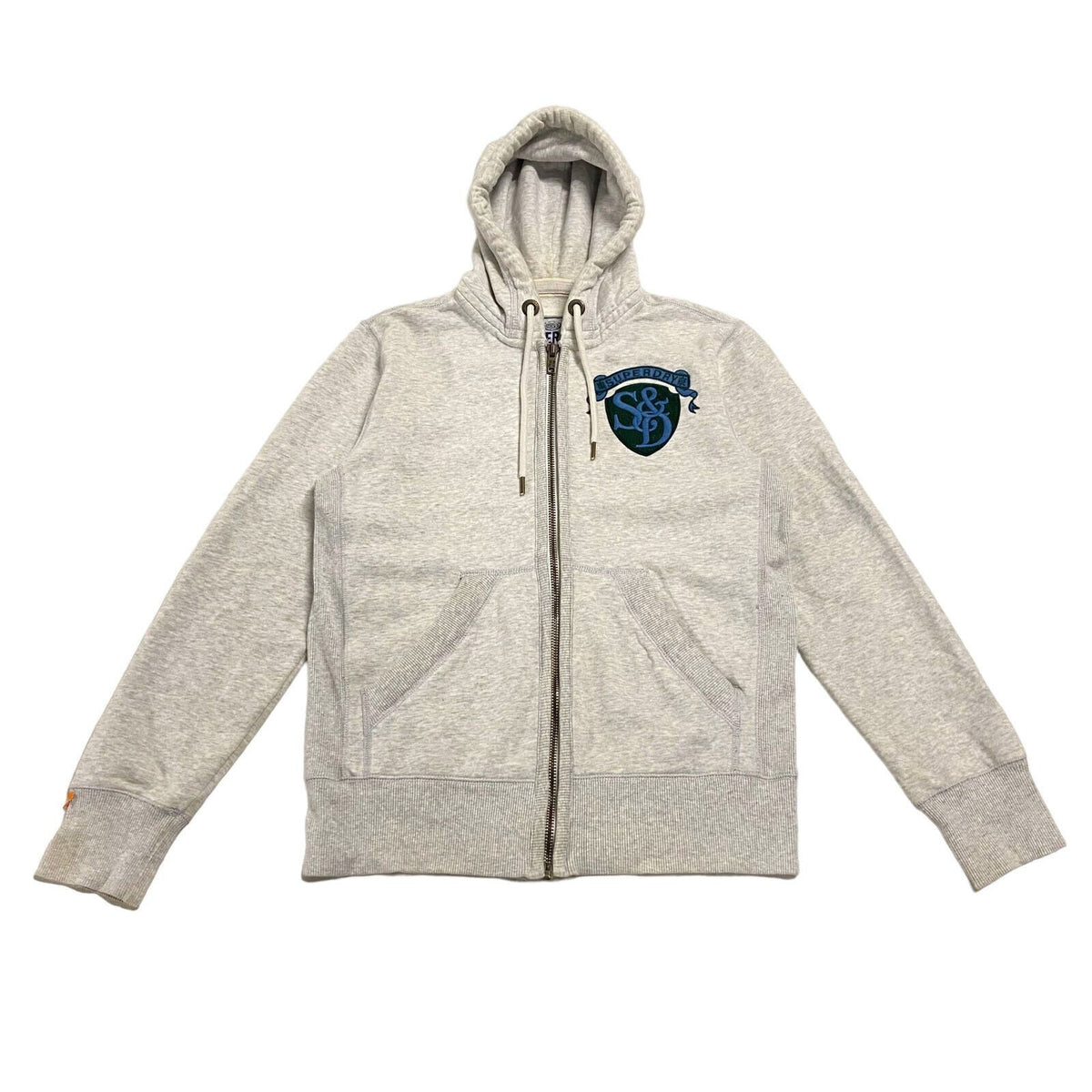 Superdry Full Zip Hoodie Vintage High End Luxury Designer Grey Hoody Large VTG Hoodie – Premium Graphic · Top Pick For Any Outfit
