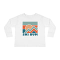 Ski Bum Toddler Long Sleeve Shirt Retro Unisex Toddler Ski Bum T Shirt Personalization Available Graphic Tee – Warm & Stylish · Trending Graphic Apparel