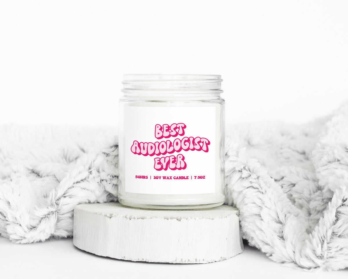 Audiologist Audiology Graduation Gifts Funny Candle Housewarming Soy Wax Scented Decor Graphic Tee – Aesthetic Look · Trending Graphic Apparel