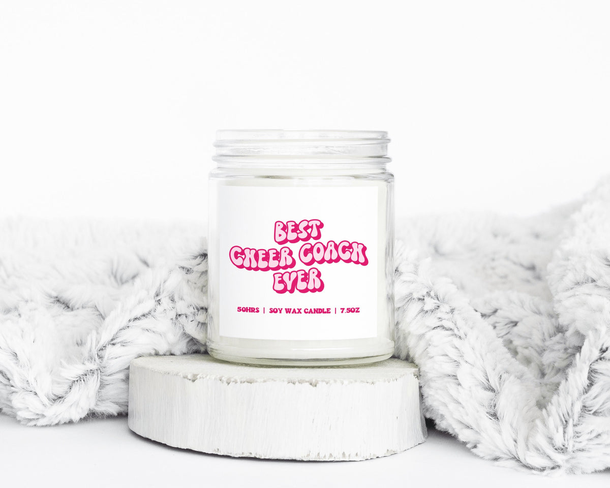 Cheer Coach Gifts Funny Candle Housewarming Soy Wax Scented Decor Graphic Tee – Aesthetic Look · Trending Graphic Apparel