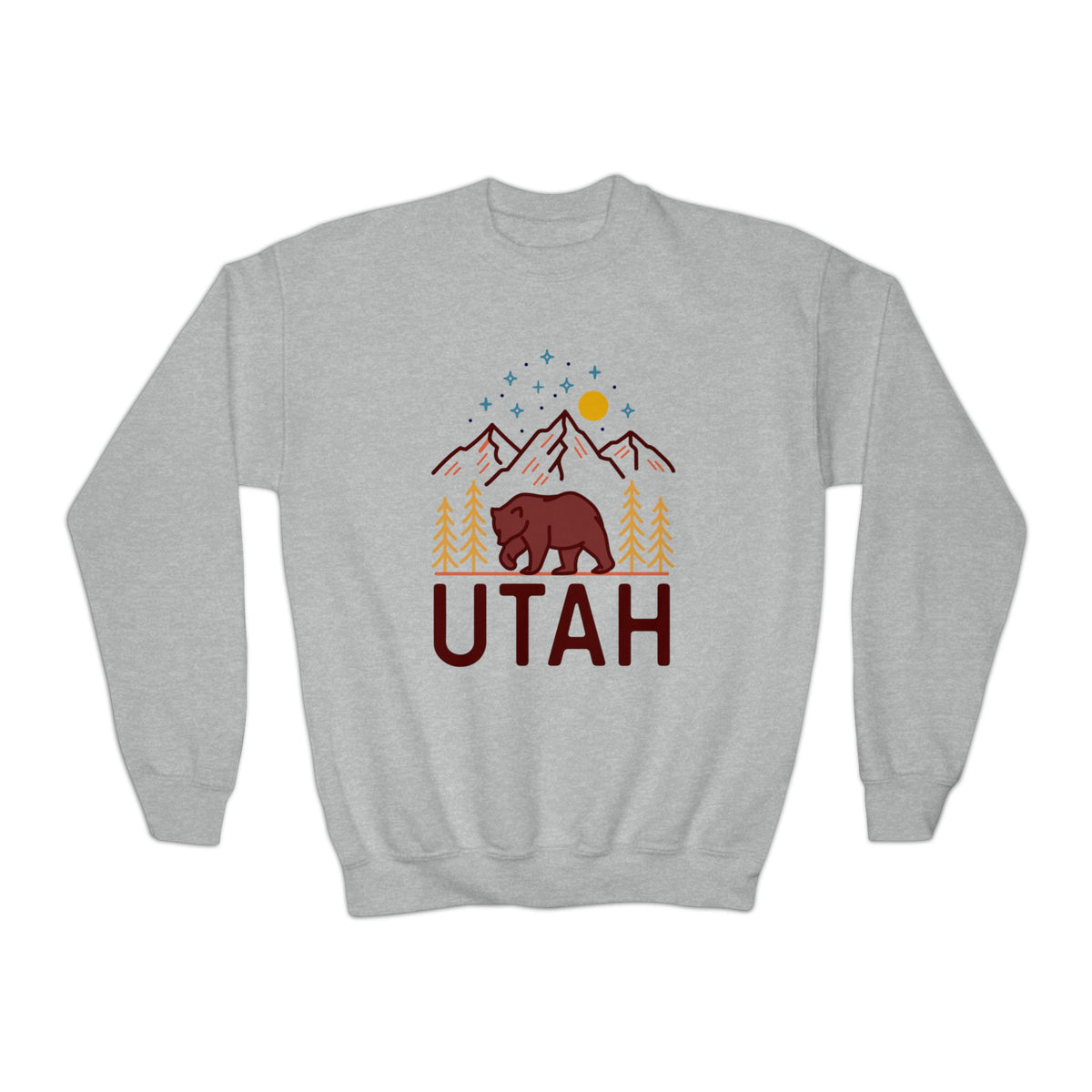 Utah Youth Sweatshirt Unisex Kid39s Utah Crewneck Sweatshirt Personalization Available Sweatshirt – Warm & Stylish · Great Gift For Fans