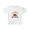 Michigan Youth Shirt Retro Mountain Michigan Kid39s TShirt Personalization Available Graphic Tee – Easygoing Wear · Great Gift For Fans