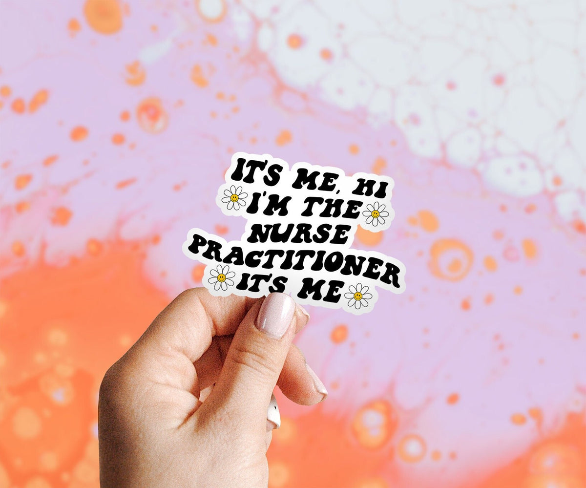 Nurse practitioner NP Graduation Sticker Gifts Kiss Cut For Laptop Funny Vinyl Sticker Women Men Him Her Graphic Tee – Aesthetic Look · Must-Have Style
