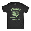 Zombie TShirt Brains The Breakfast Of Champions We Want Your Brains Dead Shirt Horror T Shirt Funny Shirts Funny Halloween Mens Shirt Graphic Tee – Fan Favorite · Trending Graphic Apparel