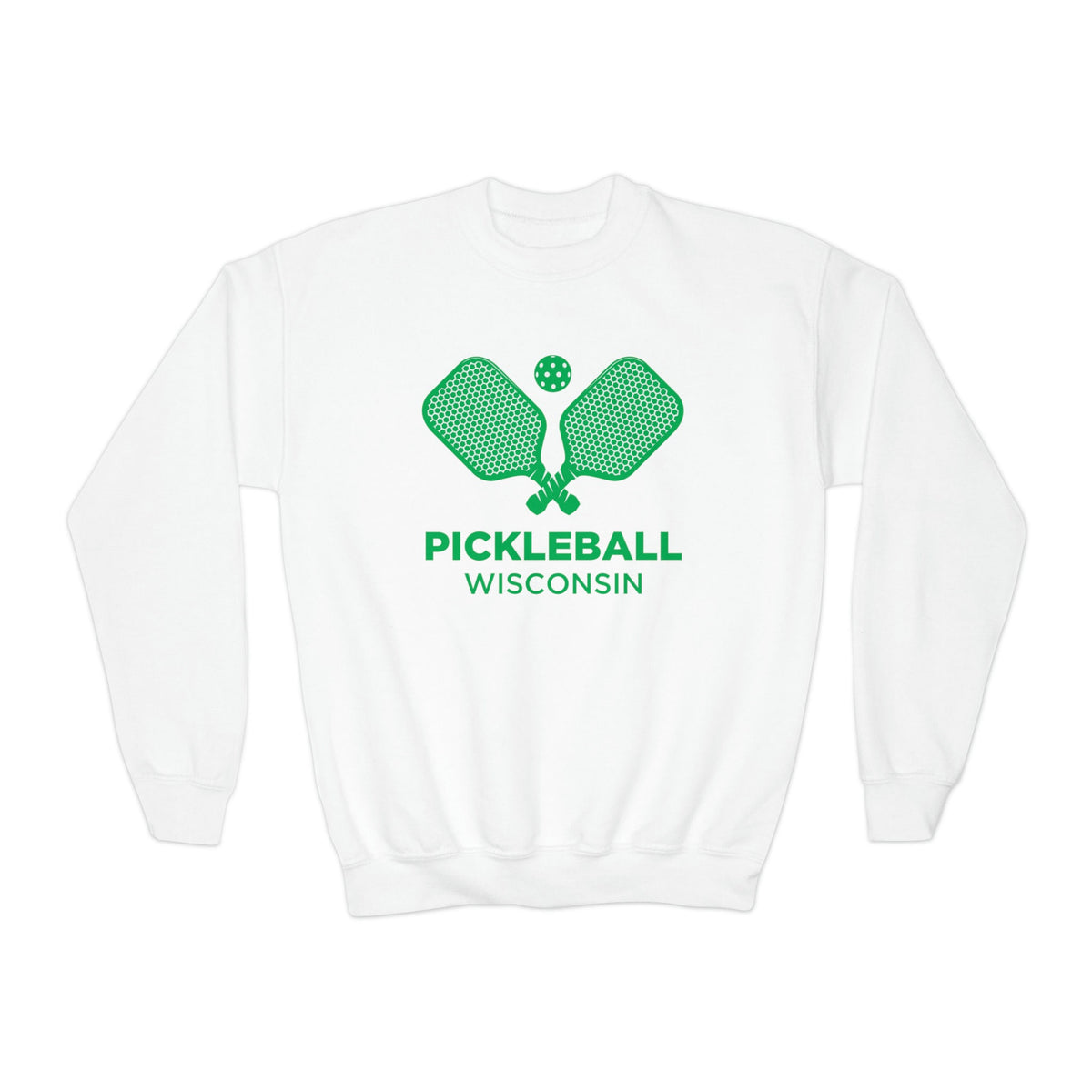 Wisconsin Youth Sweatshirt Pickleball Unisex Kid39s Wisconsin Crewneck Sweatshirt Personalization Available Sweatshirt – Feel-Good Design · Great Gift For Fans