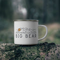 Big Bear California Camp Mug Retro Enamel Campfire Big Bear Mug Personalization Available Graphic Tee – Fan Favorite · Trending Graphic Apparel