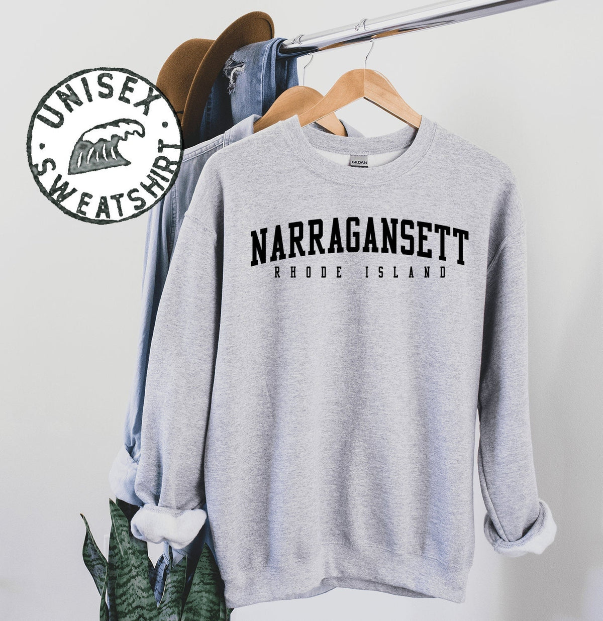 Narragansett Rhode Island Sweatshirt Gifts Funny Crewneck Sweater Shirt Jumper Men Women Him Her Sweatshirt – Bold Style · Great Gift For Fans