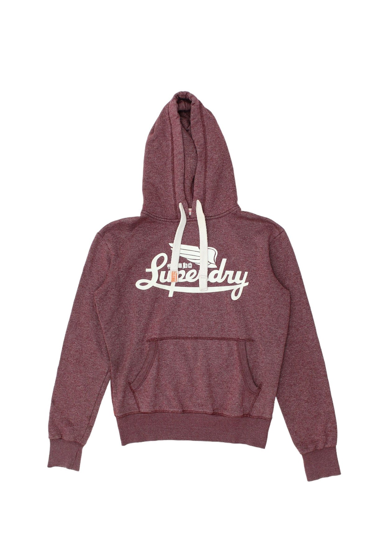 Superdry Hoodie Vintage Designer Polyester Cotton Burgudy Red Hoody Small VTG Hoodie – Warm & Stylish · Must-Have Style