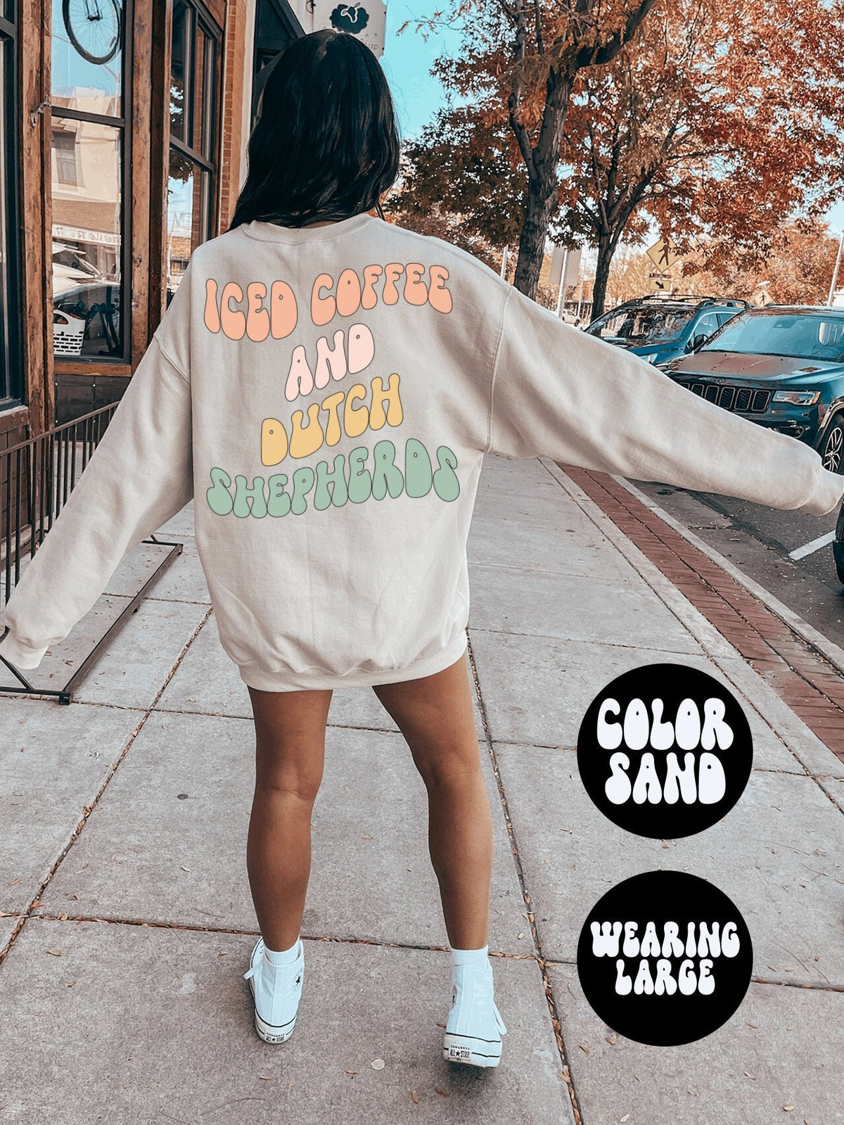 Dutch Shepherd Dog Mom BACK PRINT Sweatshirt Gifts Funny Sweater Shirt Jumper Men Women Him Her Sweatshirt – Everyday Comfort · Great Gift For Fans