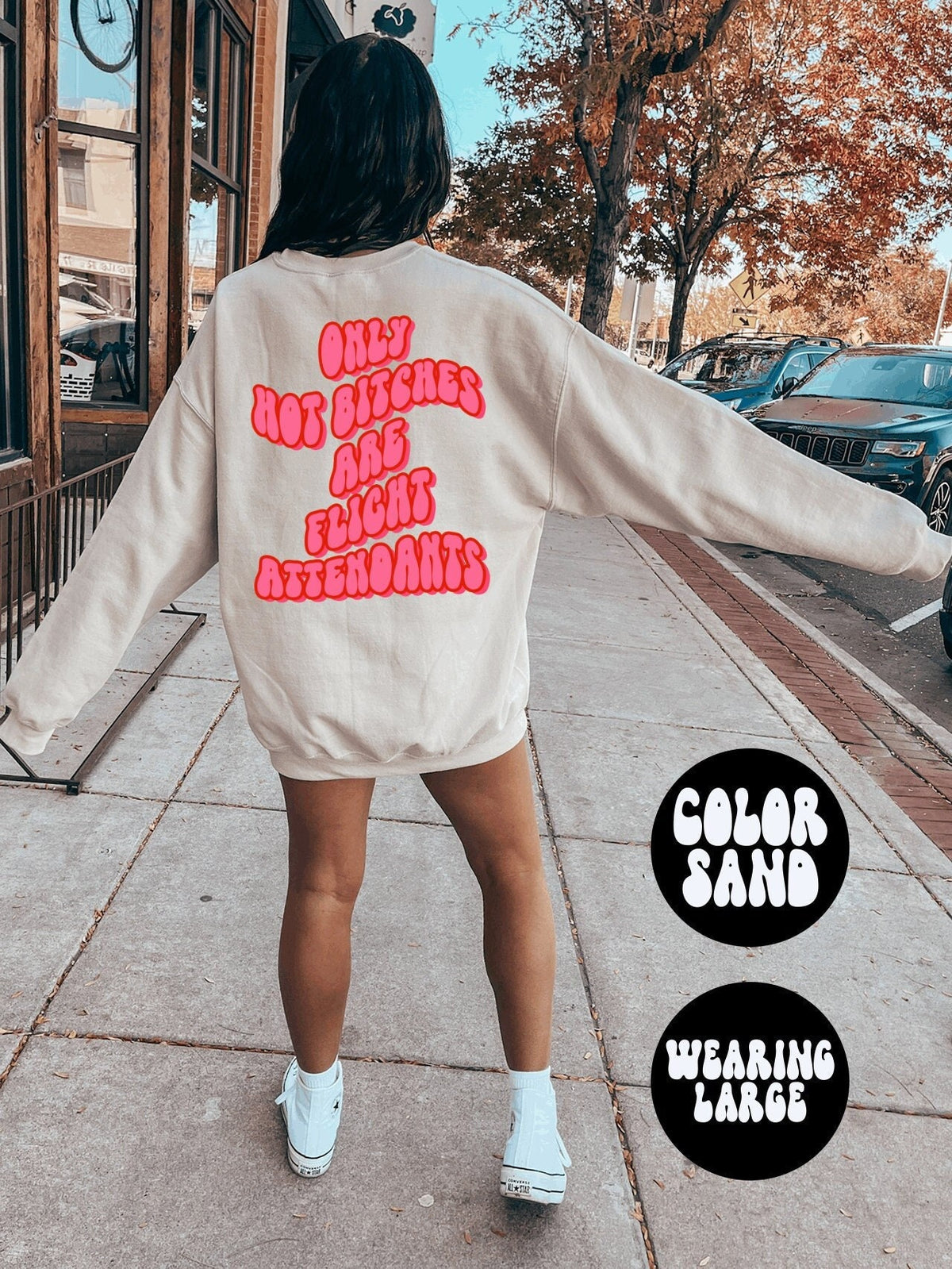 Flight Attendant Flight Attendant Sweatshirt BACK PRINT Sweatshirt Gifts Funny Sweater Shirt Jumper Men Women Him Her Sweatshirt – Soft Feel · Great Gift For Fans