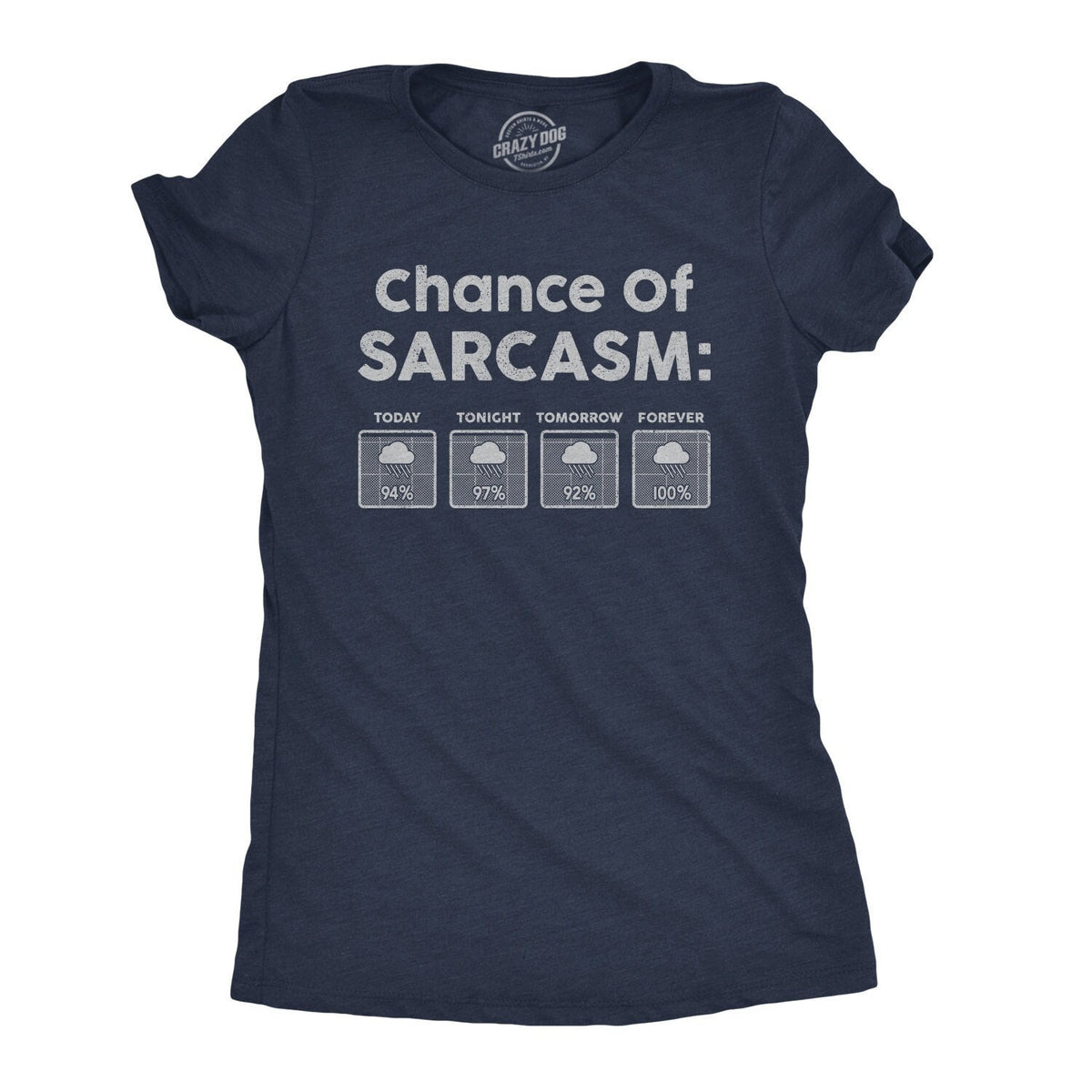Sarcastic Shirts Shirts With Funny Sayings Funny Womens Shirt Offensive Shirt For Women Chance of Sarcasm Forecasted It39s Happening Graphic Tee – Bold Style · Must-Have Style
