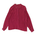 Pierre Cardin Maroon Silk Blouse Vintage High End Designer Acetate Shirt VTG Graphic Tee – Everyday Comfort · Perfect For Daily Wear