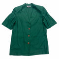 Luisa Spagnoli Women39s Short Sleeve Linen Blazer Jacket Vintage Designer Green Graphic Tee – Warm & Stylish · Trending Graphic Apparel