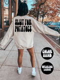 Potato BACK PRINT Sweatshirt Gifts Crewneck Funny Sweater Shirt Jumper Men Women Him Her Sweatshirt – Premium Graphic · Perfect For Daily Wear