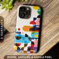 Progressive Artful Geometric Tough Case iPhone 16 Pro Max Plus 15 14 13 12 11 Samsung S24 S23 S22 S21 Google Pixel 9 8 7 6 5 Phone Graphic Tee – Premium Graphic · Perfect For Daily Wear