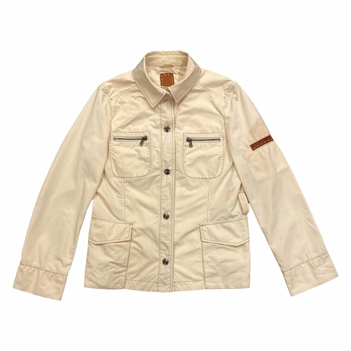 Fay Nylon Women39s Jacket Vintage High End Luxury Designer Beige Medium VTG Graphic Tee – Feel-Good Design · Top Pick For Any Outfit
