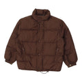 Moncler Kids Brown Puffer Jacket Vintage High End Designer Padded Winter Coat Graphic Tee – Aesthetic Look · Top Pick For Any Outfit